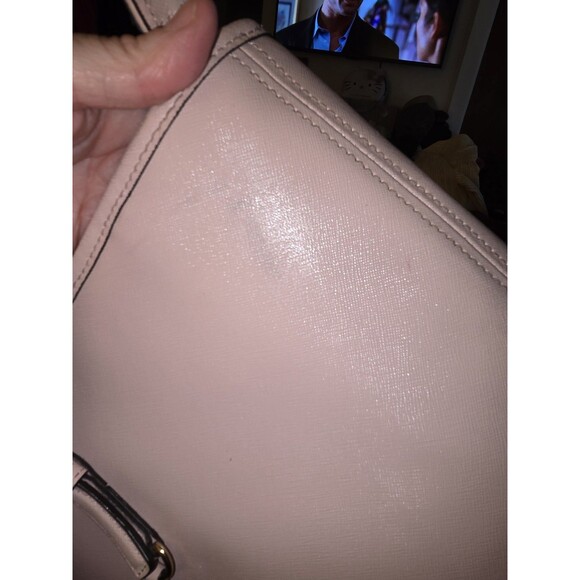 Michael Kors Jet Set Travel Laptop Carryall Tote Saffiano Leather Blush Large - Picture 6 of 16